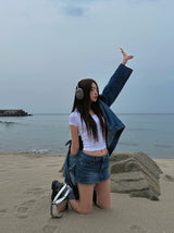 [U-BASIC] [1+1] Mitzu U-neck short sleeves