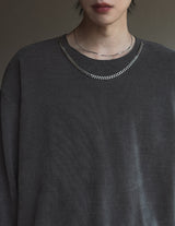 Quro Necklace Ribbed Tee