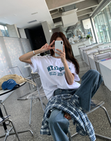 ドローブロークリンオーバーサイズショートスリーブTシャツ/ 4 カラーズ