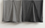 Ruzyn spandex stripe snap short sleeve hoodie