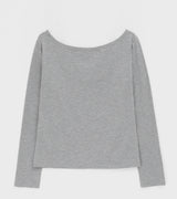 [MADE] Prado Off-Shoulder Long Sleeve T-Shirt