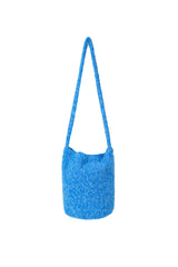 ビビッドヘアウールショルダーバッグ [Blue]