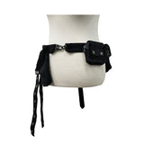 Button Strap Multi Pocket Belt Bag