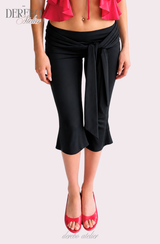 Medley Strap Shirring Capri Pants