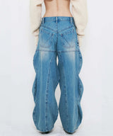 WAVE DENIM PANTS