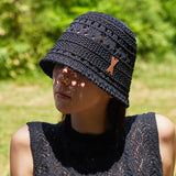 VA Patch Soft Knit Bucket Hat / Black