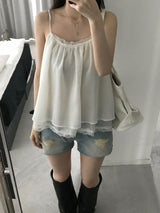 Crush Damage Denim Shorts (one color)