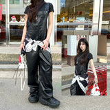 Leather overalls