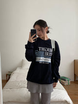 [unisex] リマンヌプリントオーバースウェットシャツ