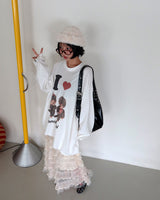 カンカンシースルーシースルーロングスカート