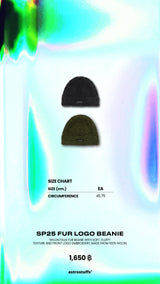 SP25 FUR LOGO BEANIE