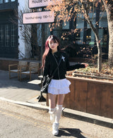 エキティアードカットキュロットミニスカート