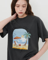 【MADE】サンシャインゴーストプリントTシャツ [BLACK]