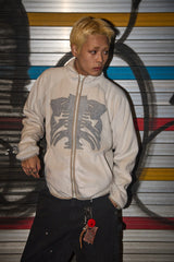 スケルトンフリースジャケット IVORY