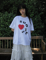 ドットロゴオーバーフィットTシャツ (WHITE)