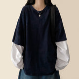Xion Boxy Fit Layered Long Sleeve T-shirt
