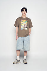 25SS シーサイドリゾートオパンチュウサギ半袖Tシャツ ココア
