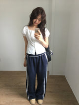 Julie Puff Blouse  (2color)