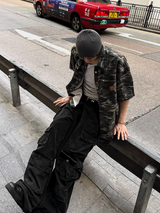 Camo Leather Patch Shirt