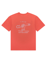 セーフティーロゴTシャツ (CORAL)