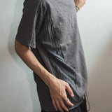 クリースハーフTシャツ / チャコール