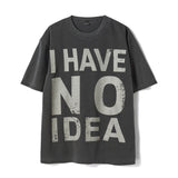 Untitled No Idea Pigment Wash Short Sleeve Washed Black