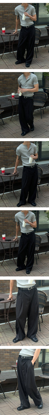 [S/S] High ribbed henry neck half knit(3color)