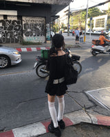 Lace frill knee socks