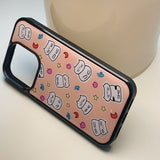 Cat World Orange Epoxy Phone Case