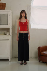 Jersey long skirt_black