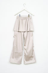 (W) Flow Satin Skirt Pants (2color)