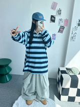 オーバーワイドカーゴトレーニングパンツ🖤❤🩶🤍 - 4 カラーズ