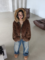 [UNISEX] ビンテージウォッシュドローワイドジーンズ