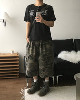 シールド ヘンリーネック ワッフル ショートスリーブ Tシャツ