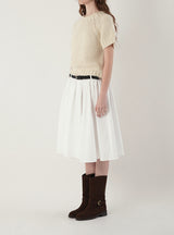Button midi skirt