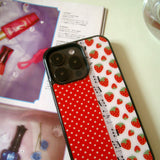 [MADE]Fruit dots case (strawberry)
