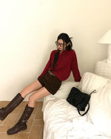 [ORIGINAL] Double Stripe Collar Knit
