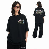 ブルーミングフラワーズエンブロイダードTシャツ