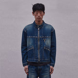 STUD HOOK DENIM RACER JACKET_BLUE