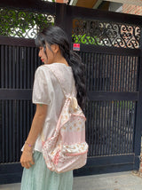 Lua Vintage Flower Patchwork Backpack
