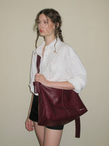 [FITB X Dasha] D. Wide Strap Bag (wine)