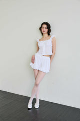 CUDDLY BALLOON SKIRT PANTS / WHITE