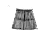 Omin Tiered Frill Layered Tulle Midi Skirt