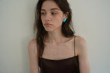Tie satin blouse_brown