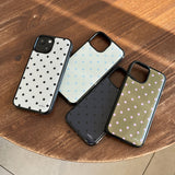 dot epoxy bumper case(white)
