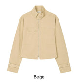 Deen high-neck cropped jacket