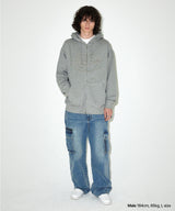 ECLIPSE RAW CUT ZIP UP HOODIE