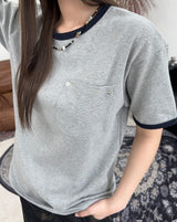エカリベットポケットリンガー半袖Tシャツ