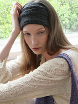 Lace Flower Hair Band_Grey