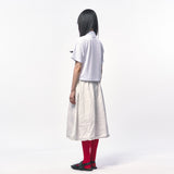 MANS クロップピケポロシャツ WHITE